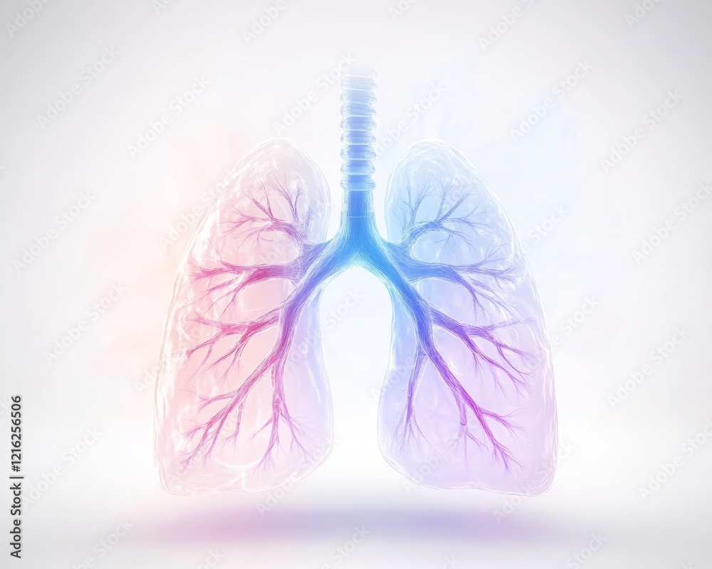 Lungs Anatomy, Respiratory System, Human Organ. Lungs Anatomy, Respiratory System, Human Organ.