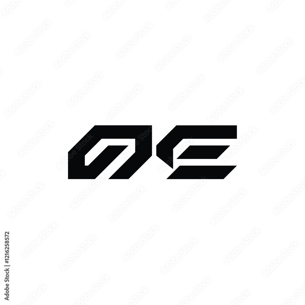 OE monogram logo design letter text name symbol monochrome logotype alphabet character simple logo OE monogram logo design letter text name symbol monochrome logotype alphabet character simple logo