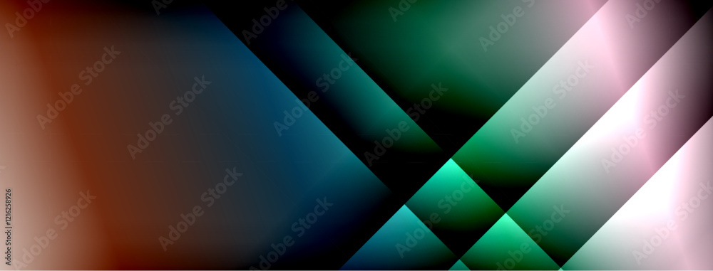 Dynamic shadow lines with gradient colors geometric background Dynamic shadow lines with gradient colors geometric background