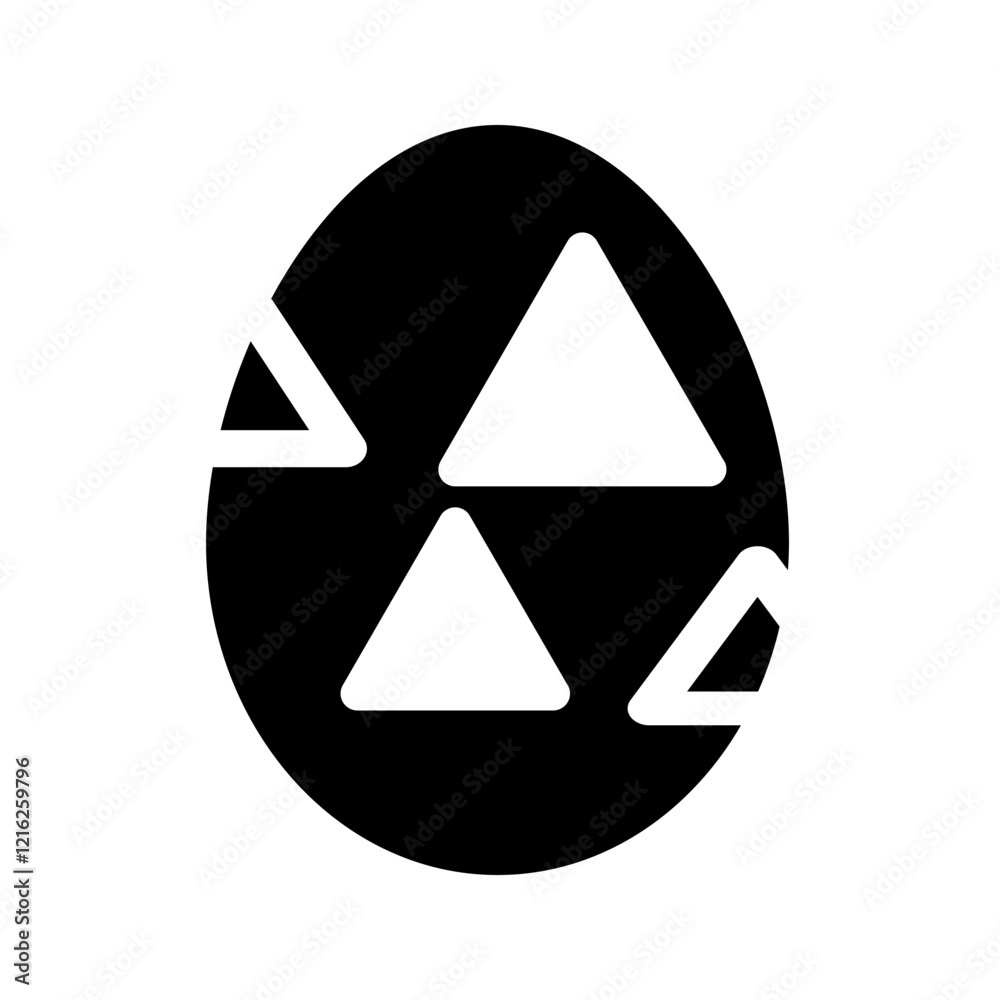 black Easter egg with a triangular shape, offering a unique twist on traditional designs. black Easter egg with a triangular shape, offering a unique twist on traditional designs.