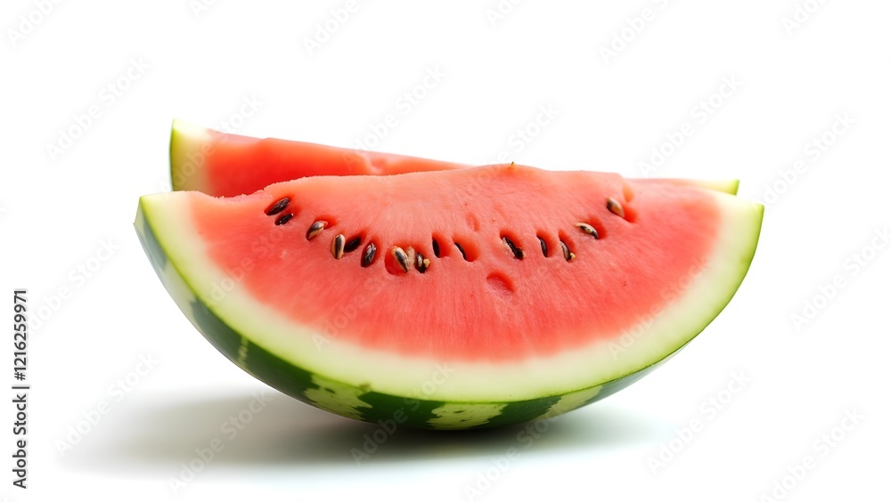 sliced watermelon isolated on a pure white background sliced watermelon isolated on a pure white background