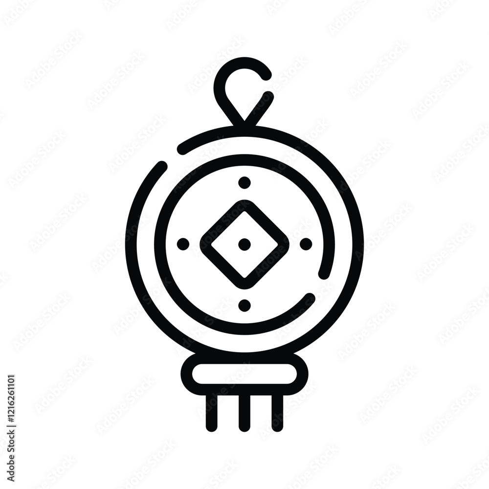Fototapeta premium Amulet icon design in trendy style ready to use vector