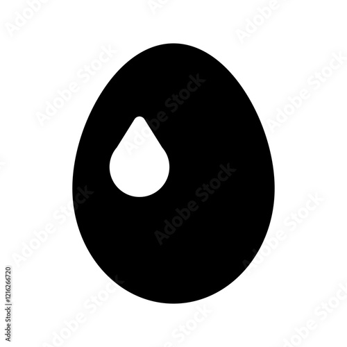 Easter egg with water droplets on its surface, adding a fresh touch.
