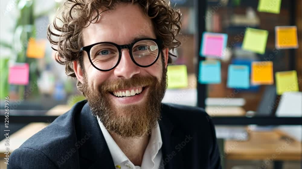 The Smiling Man in Office The Smiling Man in Office