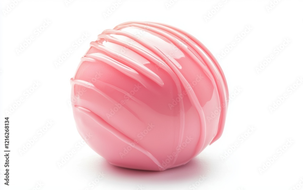 Fototapeta premium pink Chocolate candy isolated on white background