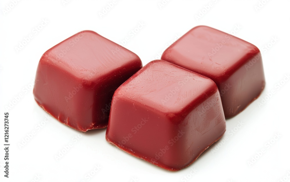 red Chocolate candy isolated on white background red Chocolate candy isolated on white background