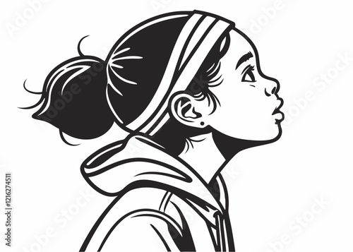 girl kid vector file