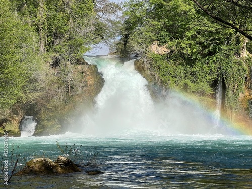 Bilusica Buk Waterfall on the Krka River - Krka National Park, Croatia (Slap Bilušića buk ili vodopad Bilušića buk na rijeci Krki - Nacionalni park Krka, Hrvatska) photo