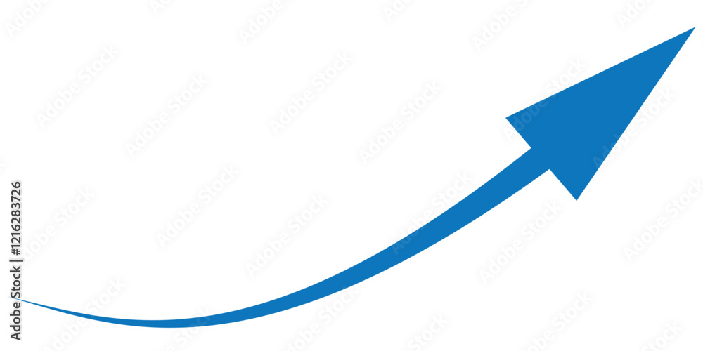 long curve arrow vector icon illustration long curve arrow vector icon illustration