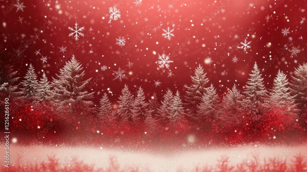 A vibrant red background filled with sparkling lights and abstract bokeh effects, A vibrant red background filled with sparkling lights and abstract bokeh effects,