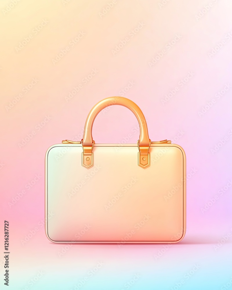 mastering mindset richness Stylish briefcase on a pastel background. mastering mindset richness Stylish briefcase on a pastel background.