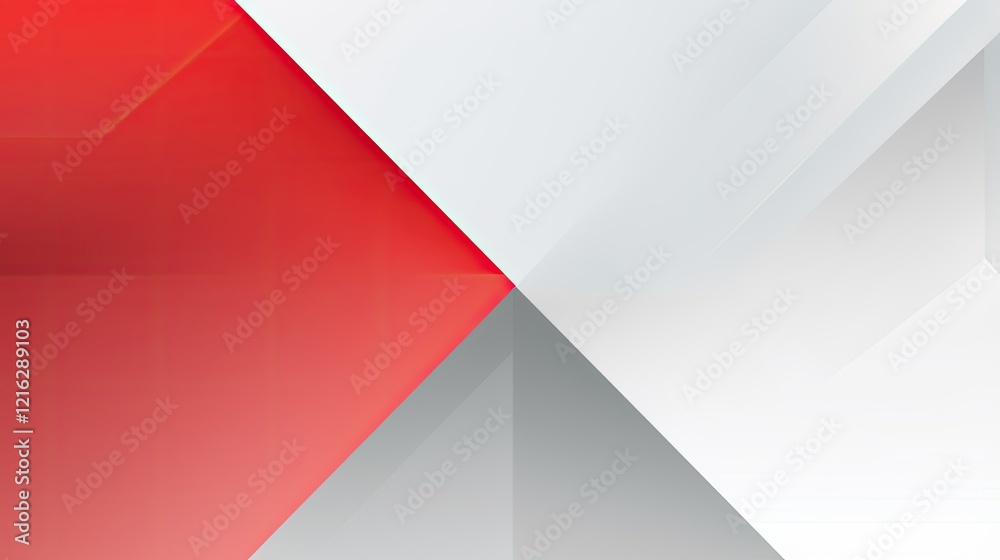 Abstract geometric design with red and white triangular shapes. Abstract geometric design with red and white triangular shapes.