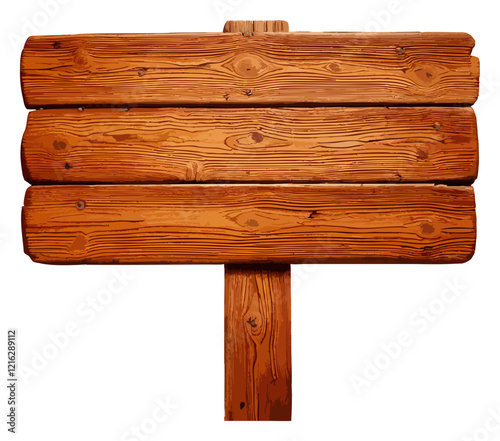 リアルな木の看板