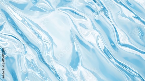 Glossy light blue background with a subtle shine and reflective highlights, perfect for modern applications, on solid white background.