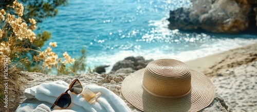 Summer Beach Relaxation: Coastal Serenity and Sun-Kissed Moments