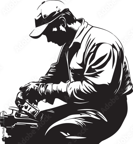illustration of a mechanic
