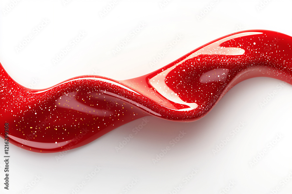 red lips border, isolated on white background red lips border, isolated on white background