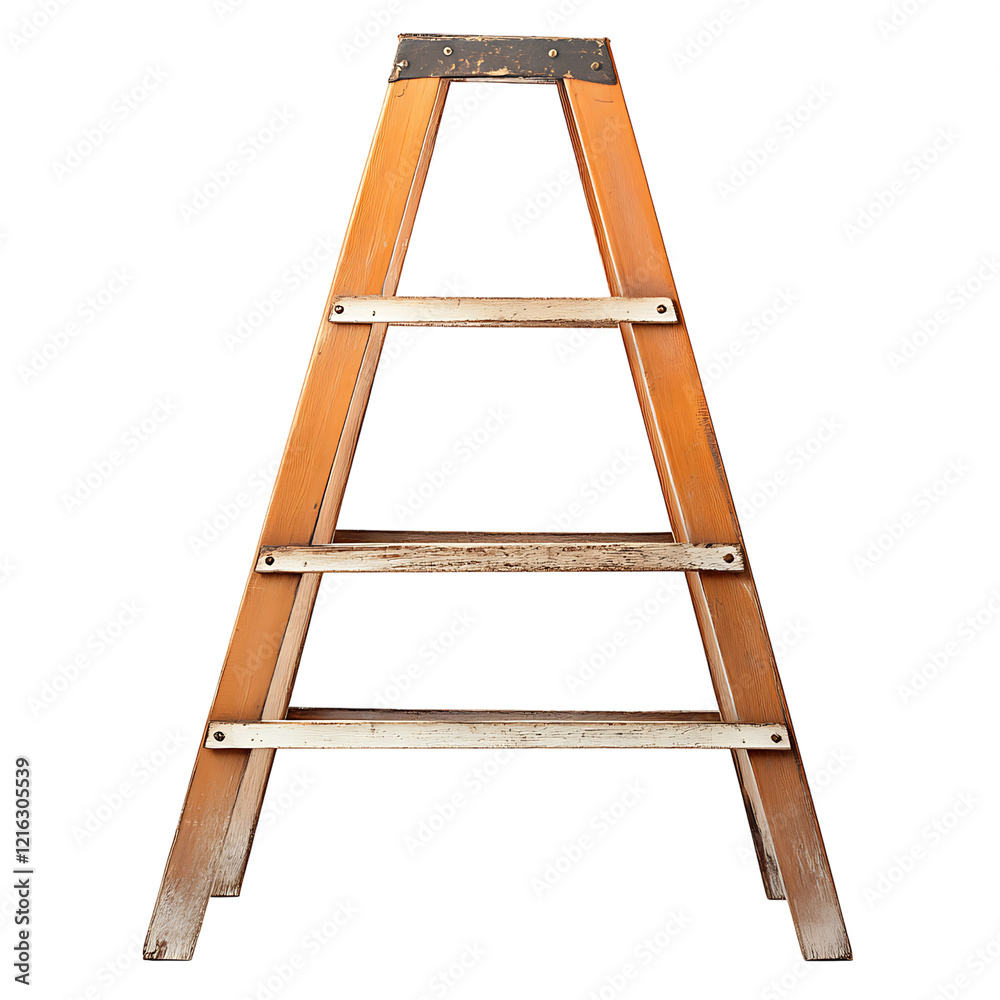 ladder Advertisement isolated on white background full depth of field ladder Advertisement isolated on white background full depth of field