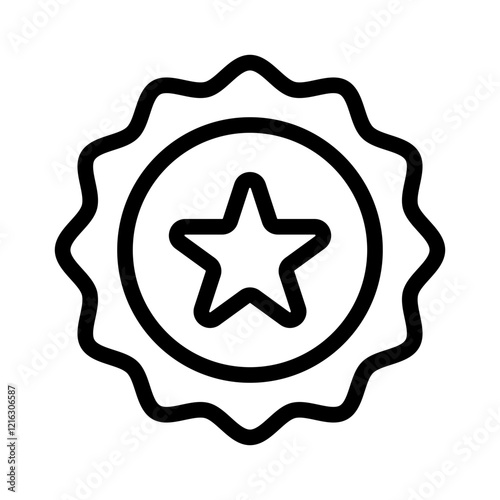 top review star item product outline icon