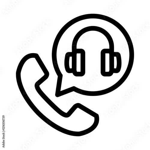 costumer service outline icon