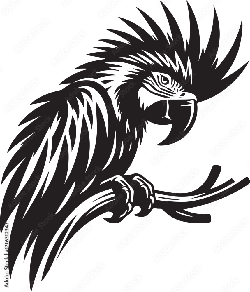 Obraz premium Spix Macaw Parrot Vector Design 