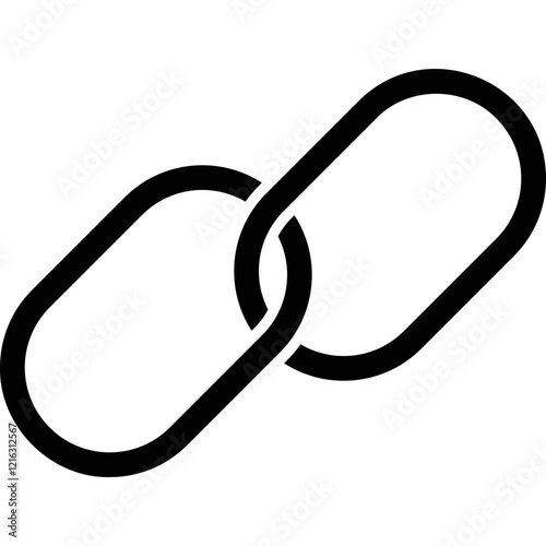 Simple vector icon chain
