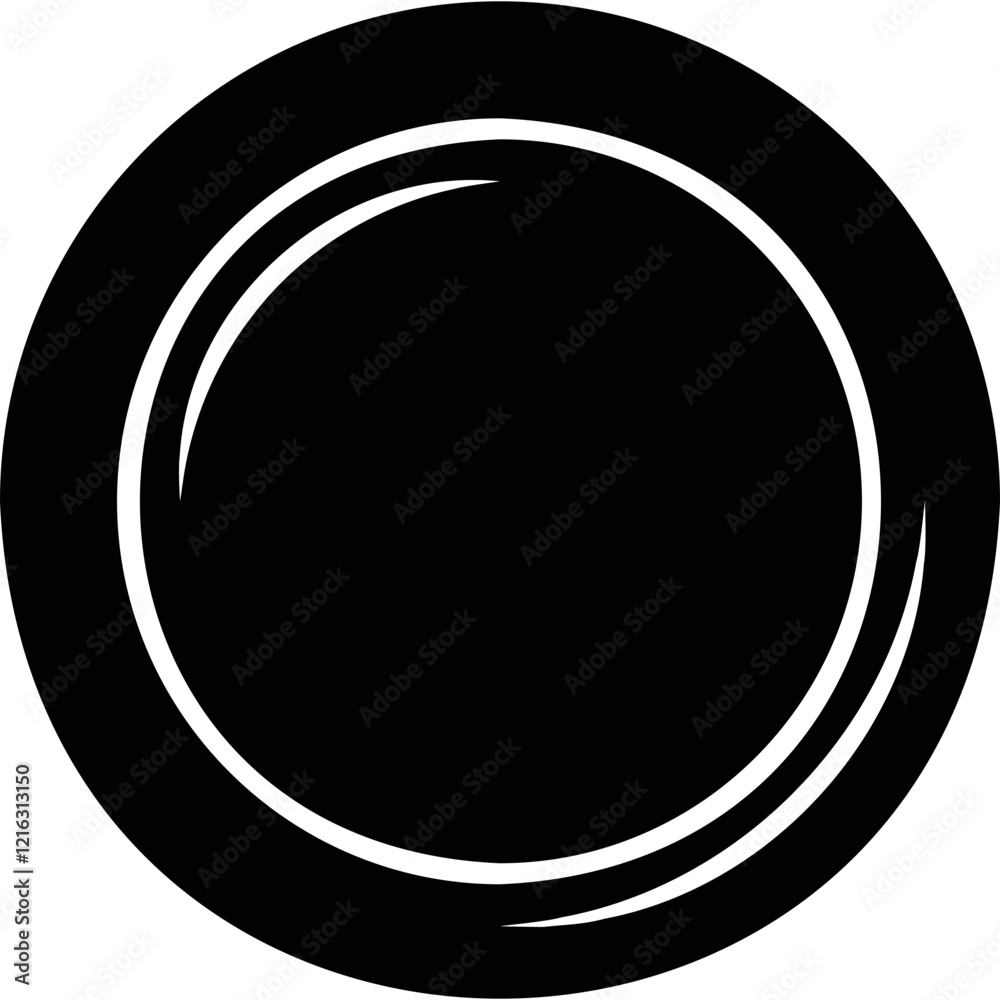 Simple vector icon plate
Simple vector icon plate