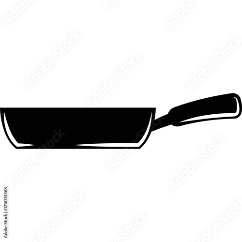 Simple vector icon frying pan