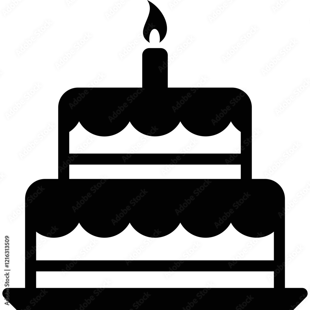 Simple vector icon cheesecake Simple vector icon cheesecake