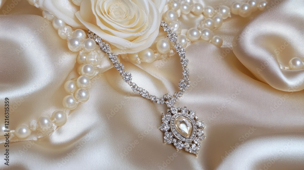 Gleaming champagne-colored silk, adding elegance and sophistication to jewelry photography. Gleaming champagne-colored silk, adding elegance and sophistication to jewelry photography.