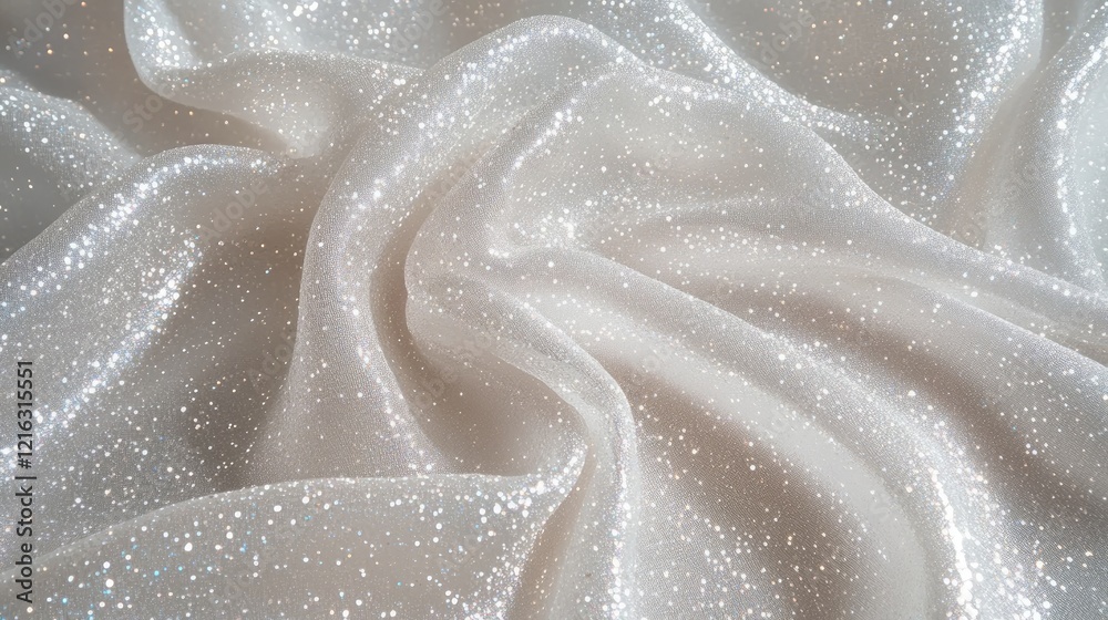 Iridescent pearl fabric with soft shimmer, offering a luxurious and delicate jewelry display surface. Iridescent pearl fabric with soft shimmer, offering a luxurious and delicate jewelry display surface.
