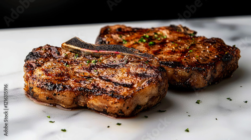 Sizzling Grilled Steak: A Culinary Masterpiece photo