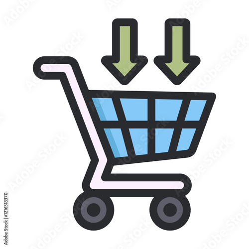 remove item cart filled icon