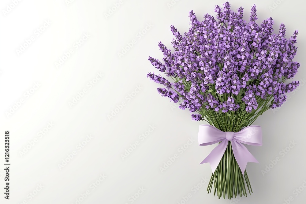 Beautiful lavender bouquet with gentle lighting. Beautiful lavender bouquet with gentle lighting.