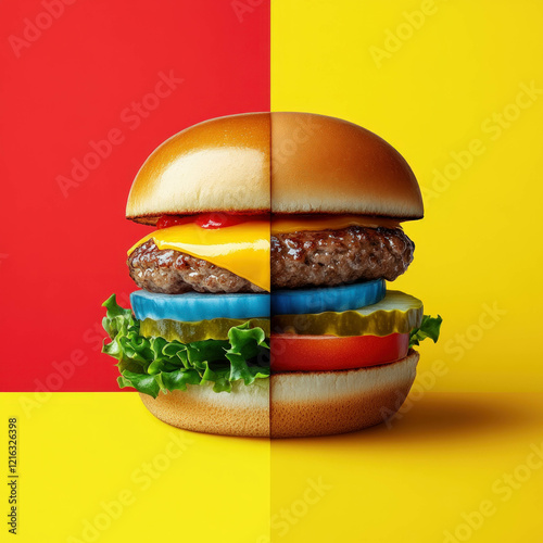 Cheeseburger Isolated