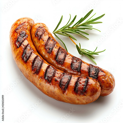 Grilled Sausage Isolated