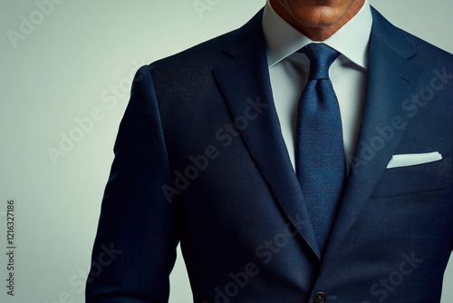 Man In Suit On White Backgr...