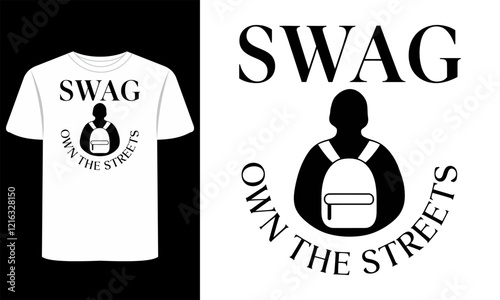 vector T-Shirt Urban Swagger Streetwear Illustrations for Youthful Apparel and Trendy Lifestyle Designs