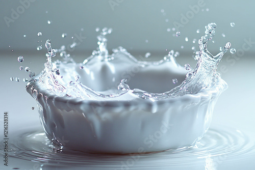 Water Splash On White Backg...