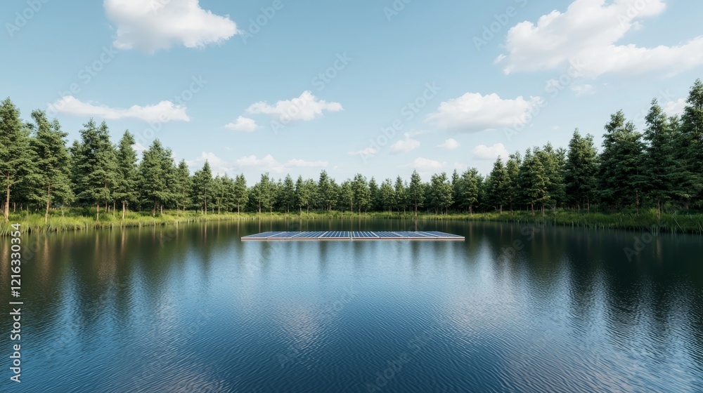 Fototapeta premium Sustainable ecosystem solutions showcased in a detailed image.
