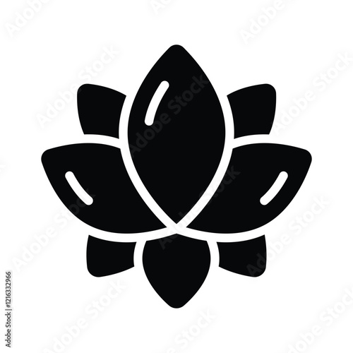 Water lily, amazing icon of lotus flower, up for premium use