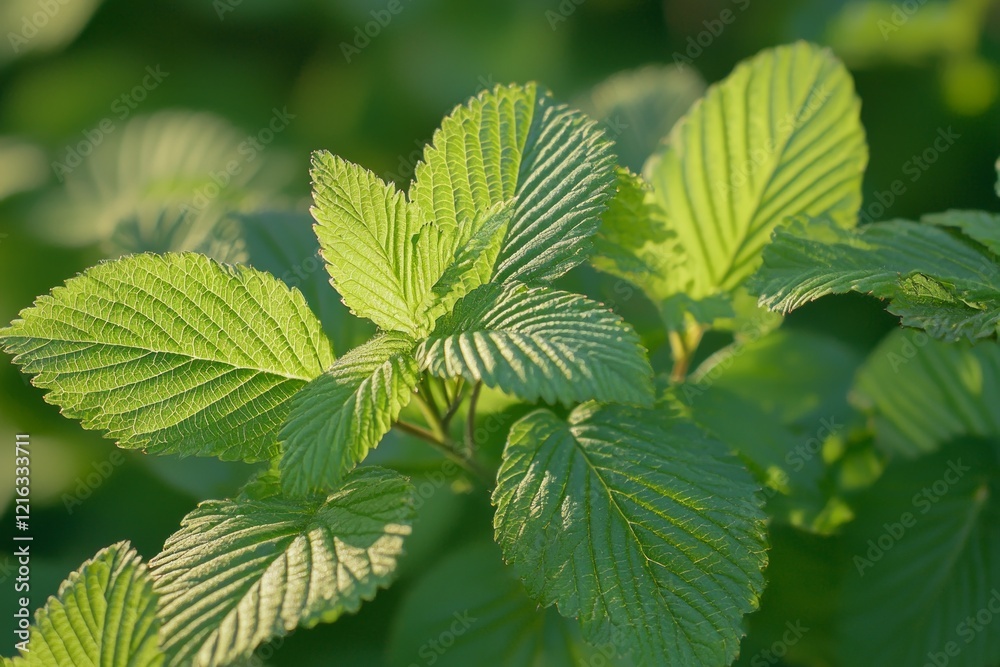 Green leaves with a sunlit background, a spring nature banner concept for healthy lifestyle or environmental protection themes. Green leaves with a sunlit background, a spring nature banner concept for healthy lifestyle or environmental protection themes.