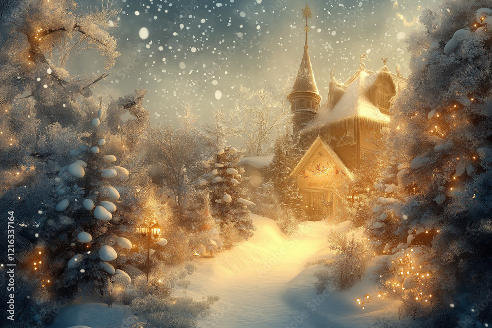 Obraz premium Background for a Christmas card to send greetings to the family during holiday season on xmas celebration