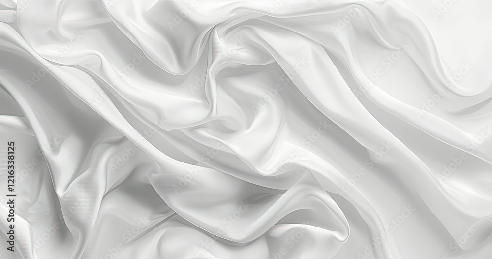 A close-up view of smooth, flowing white fabric, showcasing its texture and elegance. A close-up view of smooth, flowing white fabric, showcasing its texture and elegance.