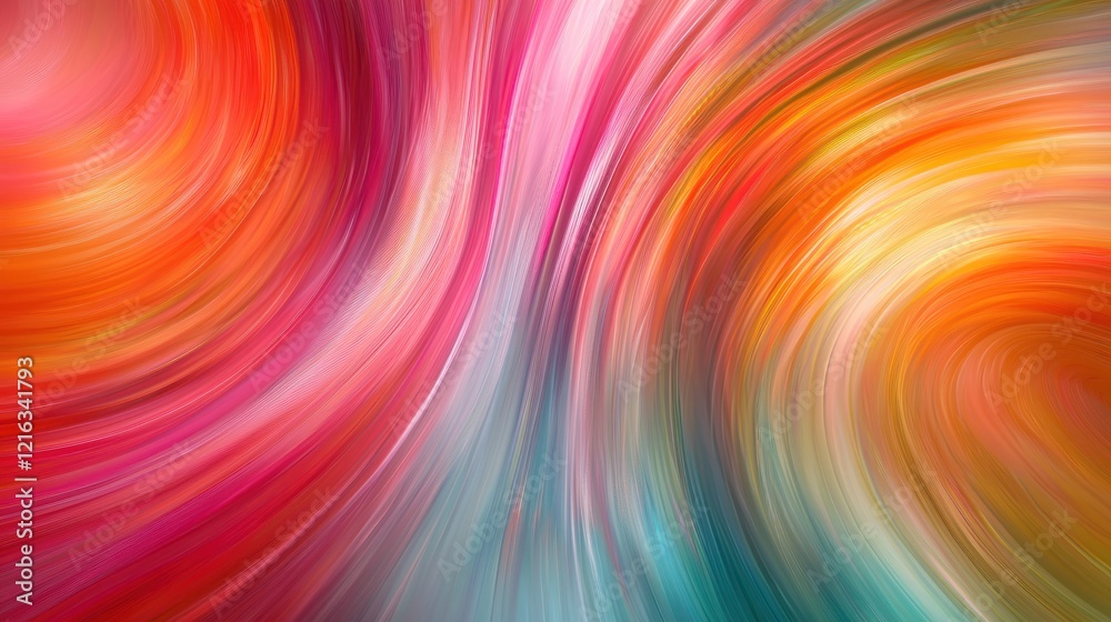 Obraz premium Abstract Swirling Hues: A Symphony of Color and Motion