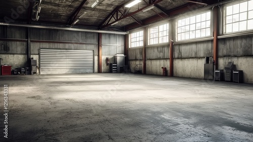 Capturing the essence of a modern, uncluttered garage environment.