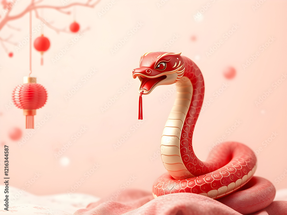 Obraz premium Year of the Snake 2025 Chinese New Year