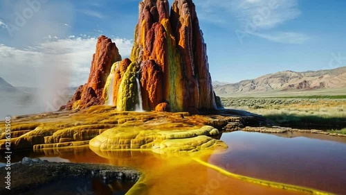 Fly Geyser Nevada: A Vibrant Geothermal Wonder