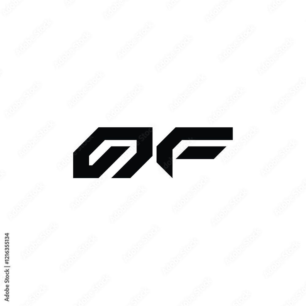 OF monogram logo design letter text name symbol monochrome logotype alphabet character simple logo OF monogram logo design letter text name symbol monochrome logotype alphabet character simple logo