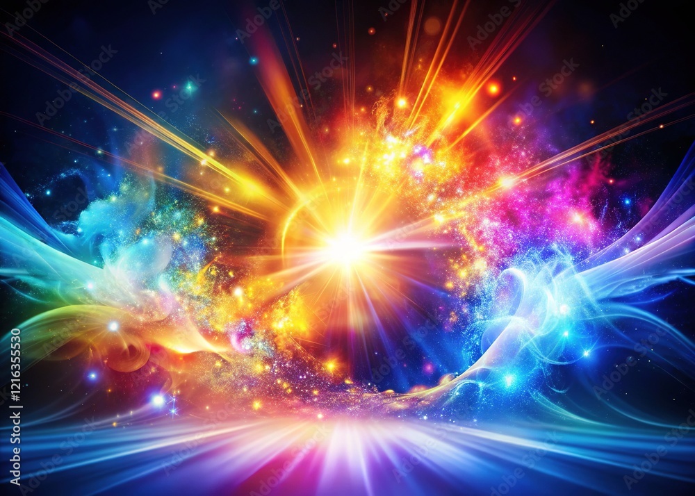 Obraz premium Abstract Creative Ideas Emerge, Dynamic Visuals